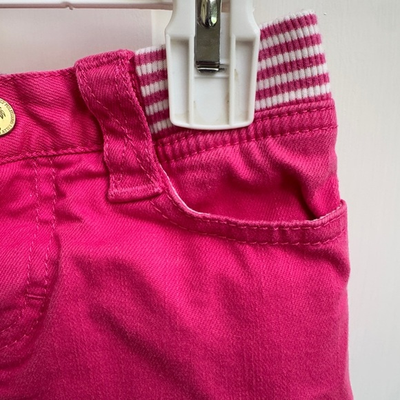 Lilly Pulitzer 3T Girls Pink & White Stripe Skirt Skort with Pockets - Picture 2 of 8